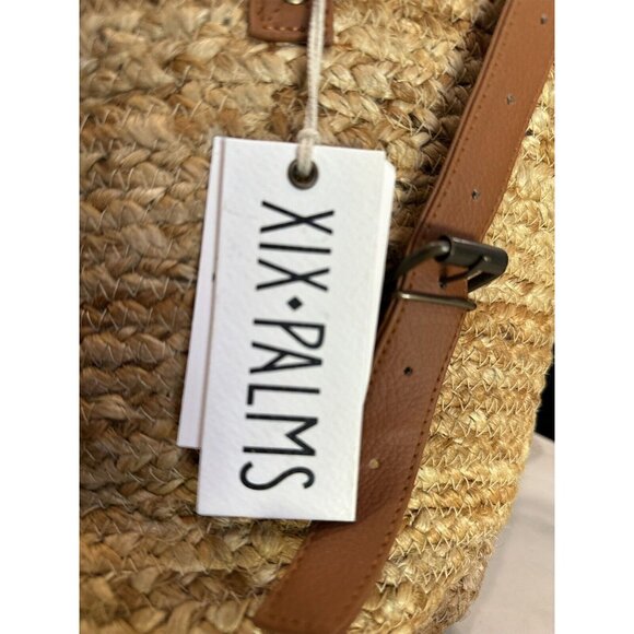 XIX Palms Backpack Woven Jute Insulated Picnic Backpack NWT - Picture 3 of 9